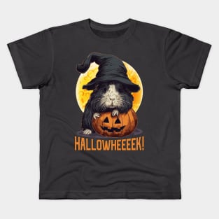 Funny and cute guinea pig halloween themed Kids T-Shirt